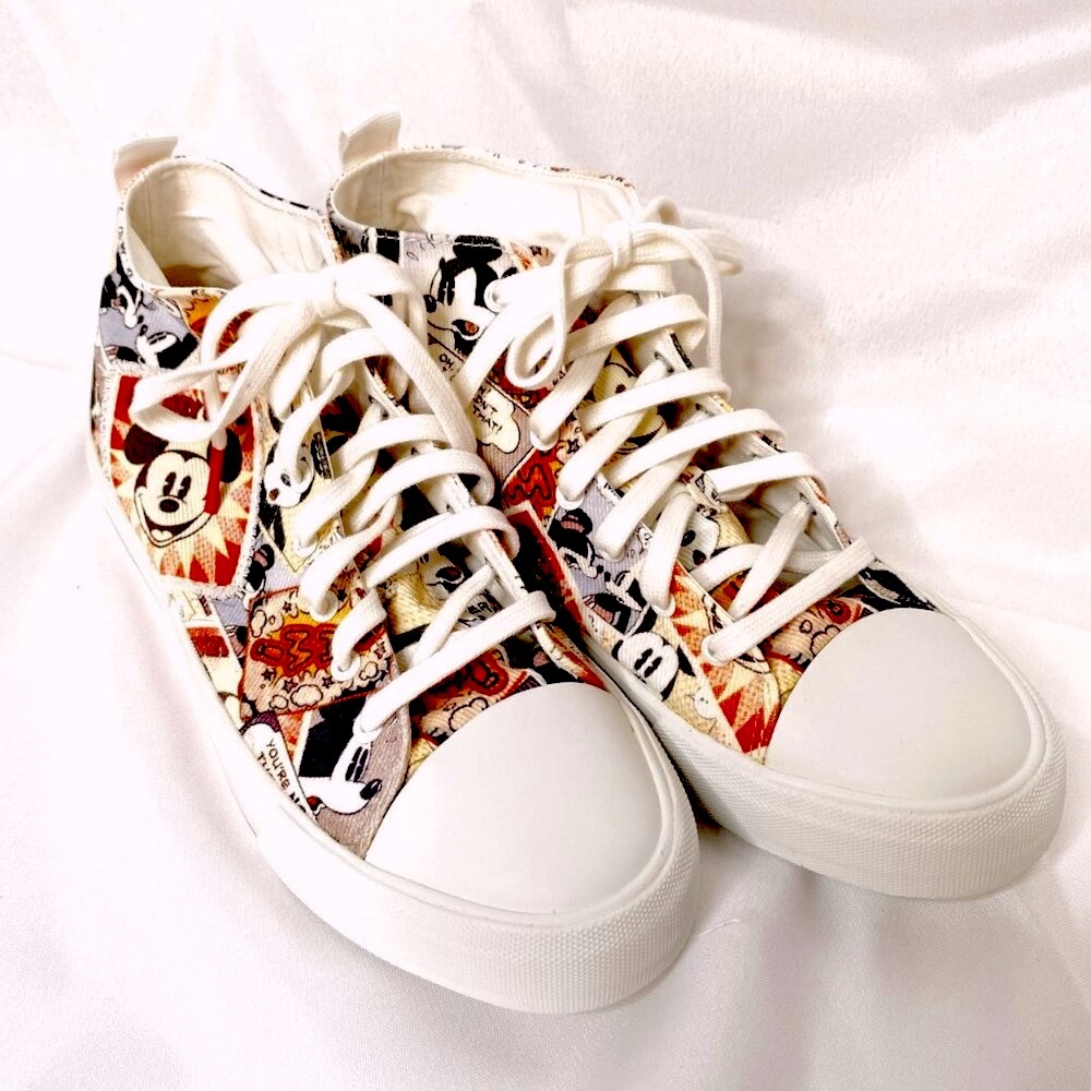 Disney Desigual High Top Sneakers SZ 41 / 10